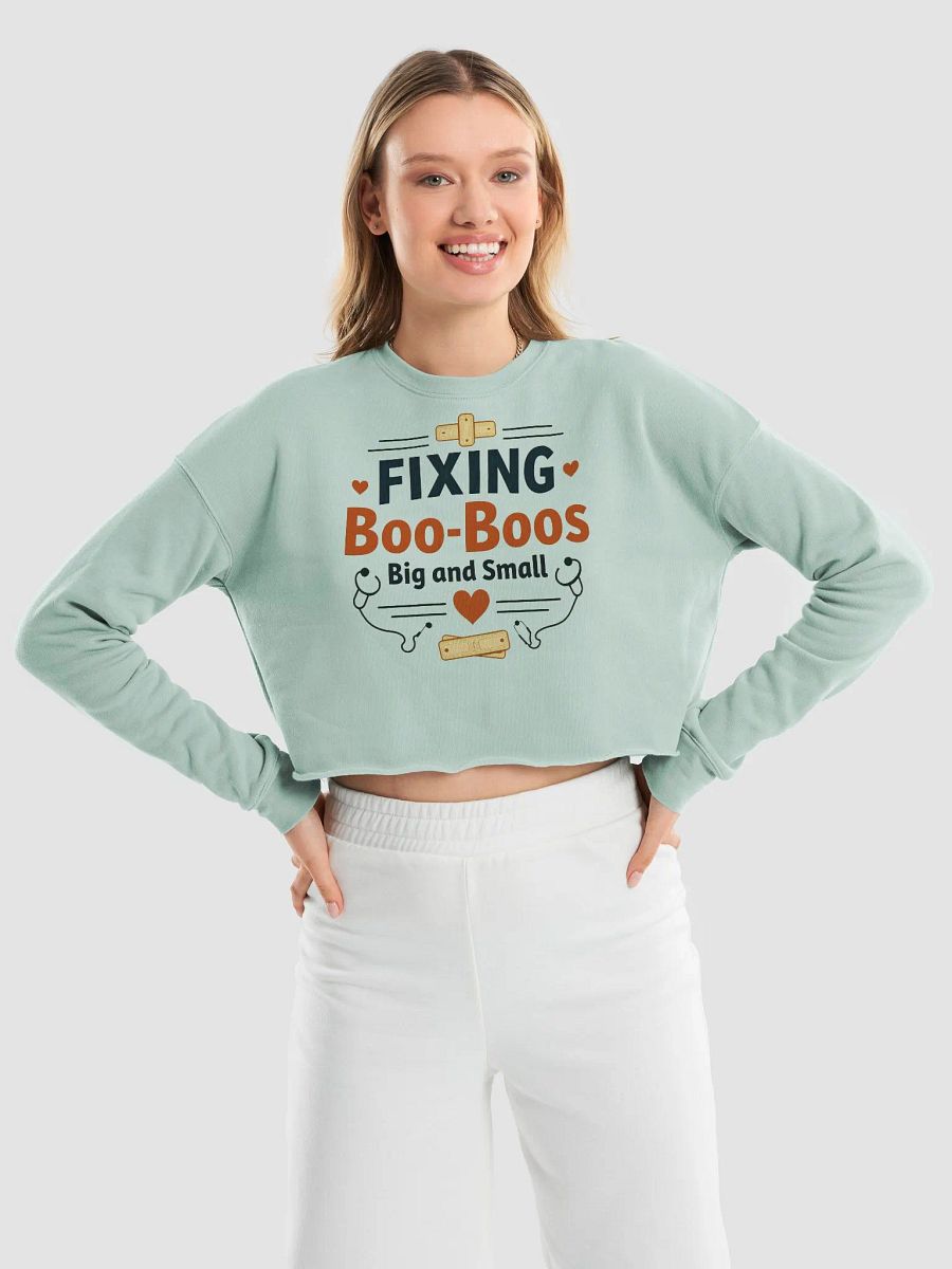 Boo-Boo Fixer Crop Sweatshirt product image (17)