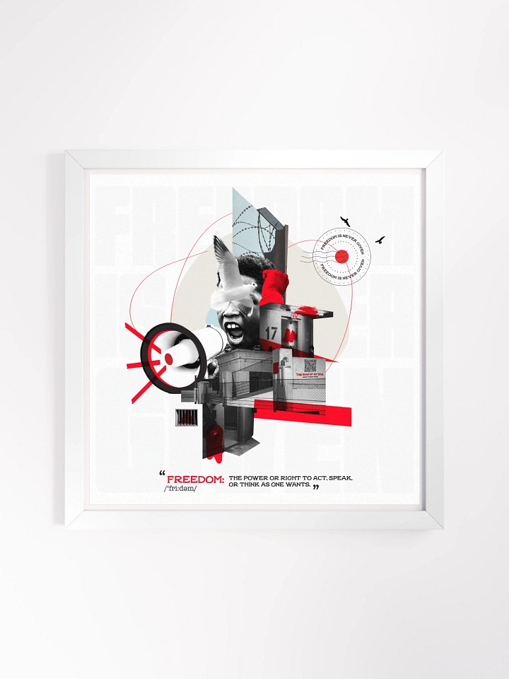Freedom is never given product image (1)