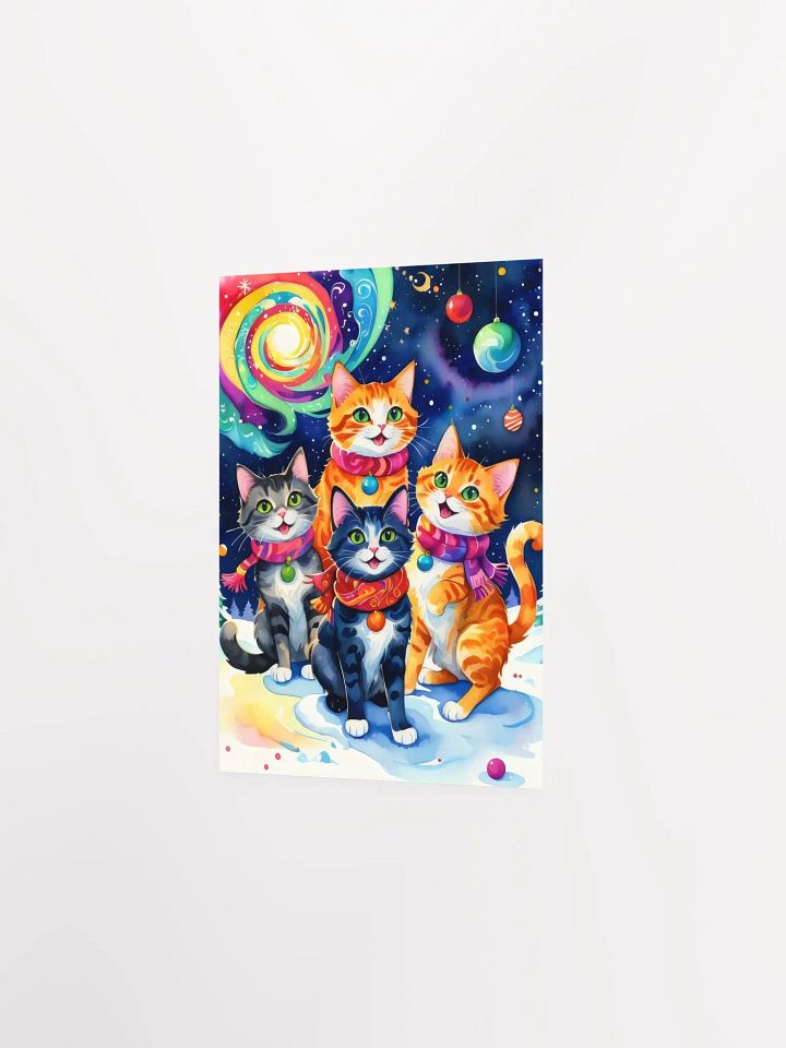 Festive Cats in Scarves Poster product image (6)