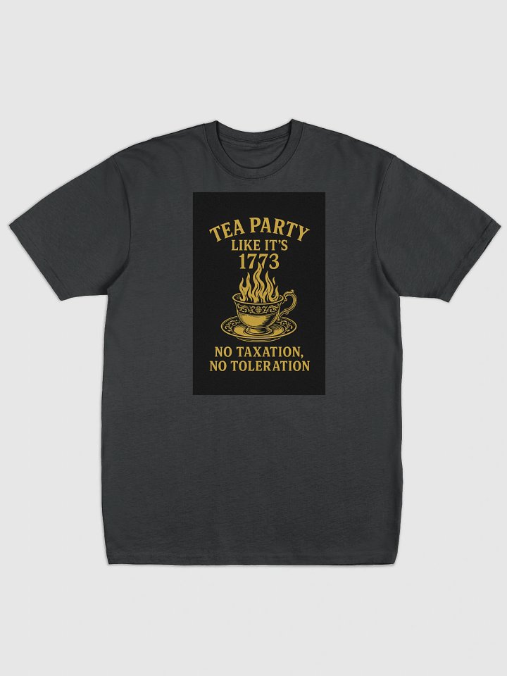 🖤 Tea Party Like It’s 1773 – Black Graphic Tee product image (1)