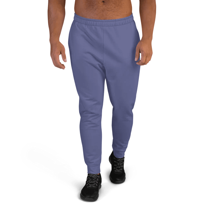 Plain Dark Purple Soft Summer Recycled Polyester Premium Men's Joggers by Treasure Pie product image (1)
