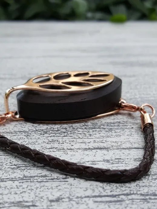 Coffee Leather Bolo Bracelet | Handmade Accessory for Bellabeat Leaf Urban & Ivy product image (2)