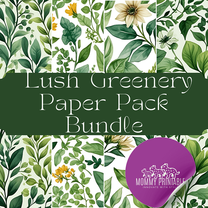 Lush Greenery Paper Pack Bundle product image (1)