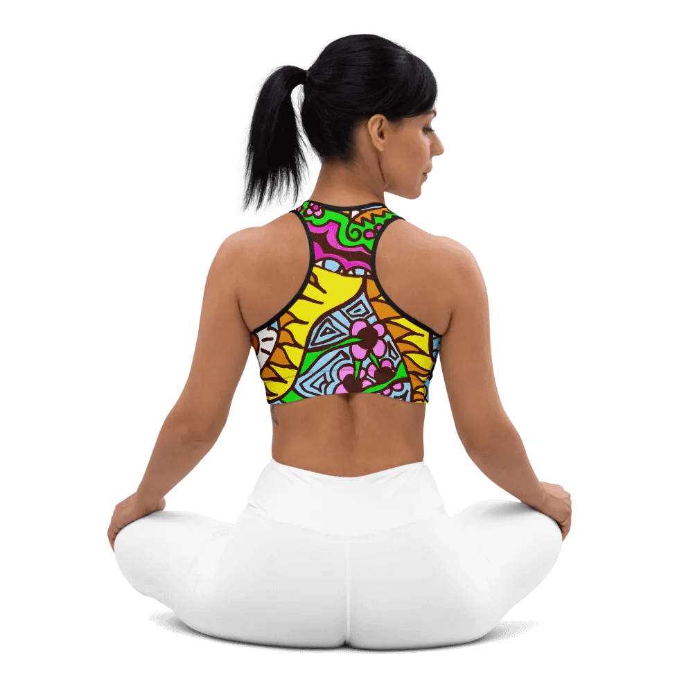 Vibrant Wave All-Over Sports Bra product image (7)