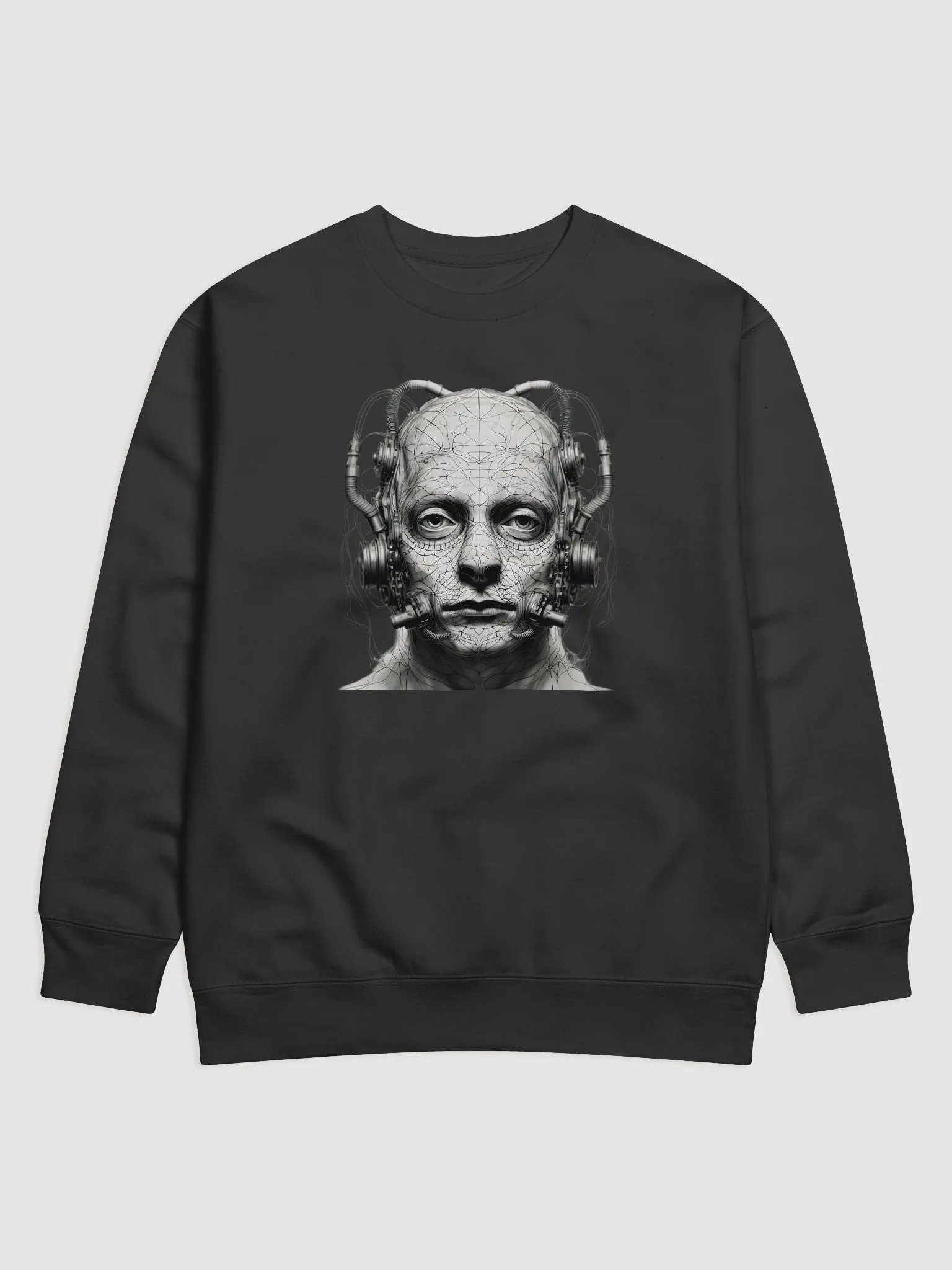 Weird Alien's Head Long Sleeve Sweater - Quirky and Cozy product image (4)
