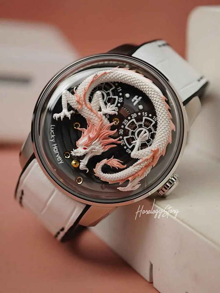 Lucky Harvey White Dragon Gold Ball product image (2)