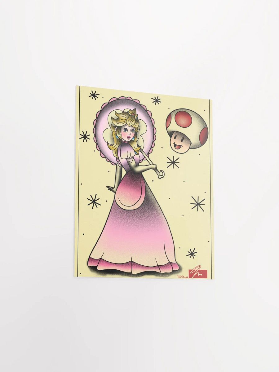 Princess Peach- American Traditional Flash Poster product image (12)