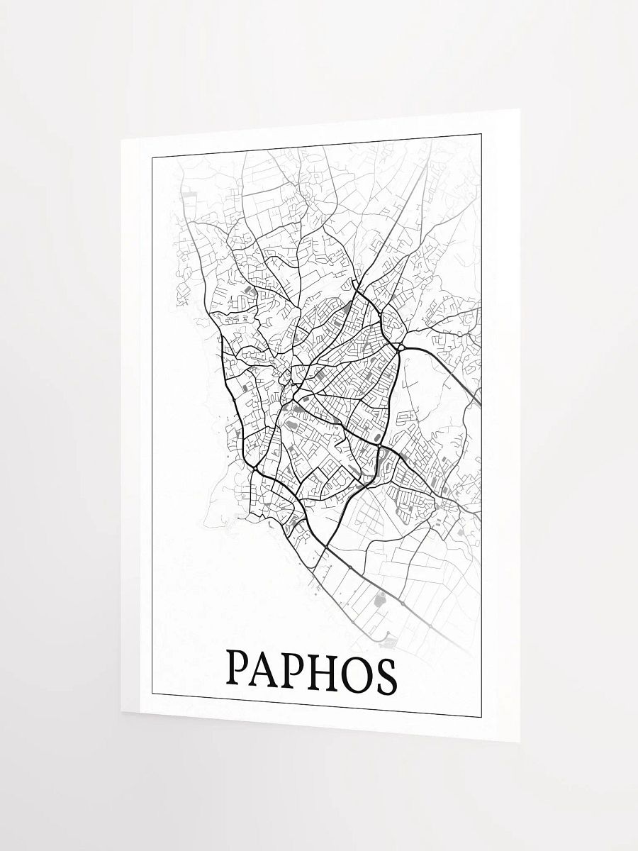 Paphos, Cyprus, city map print product image (8)