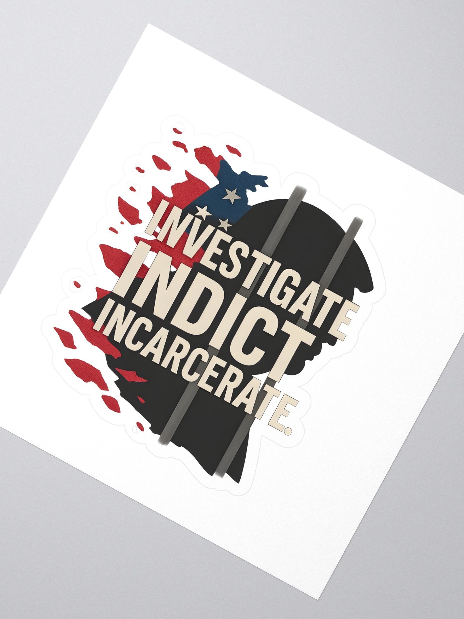 Incarcerate Trump Kiss Cut Stickers product image (2)