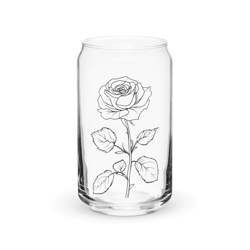 Rose Sip in Style: Can-Shaped Glass product image (1)