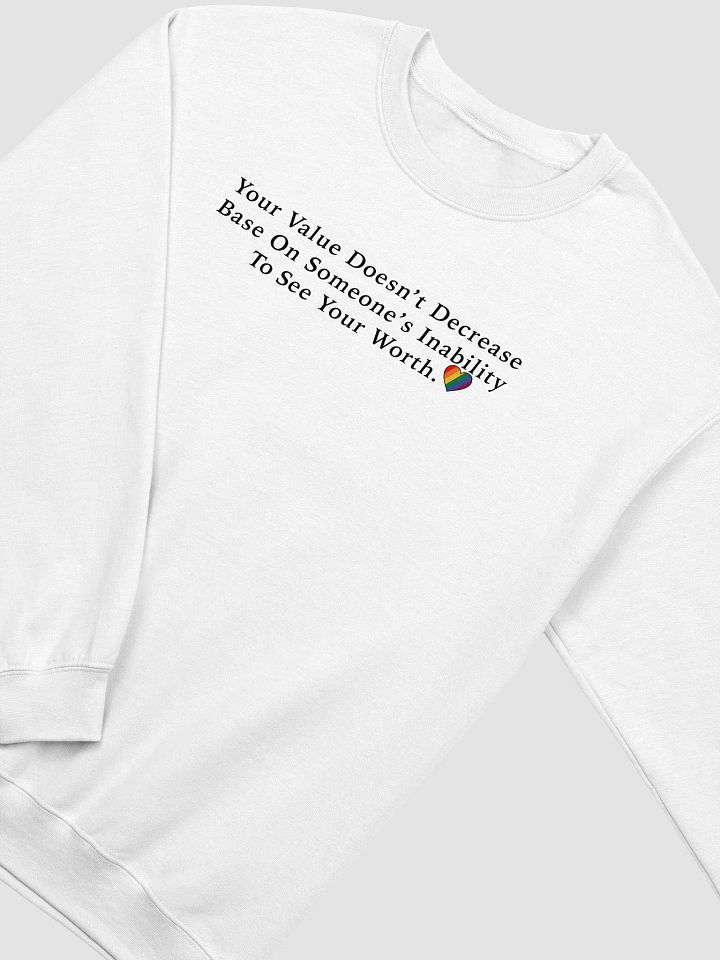Your Value Sweatshirt Black Letters product image (2)