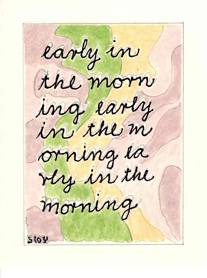 early in the morning panel card print product image (1)