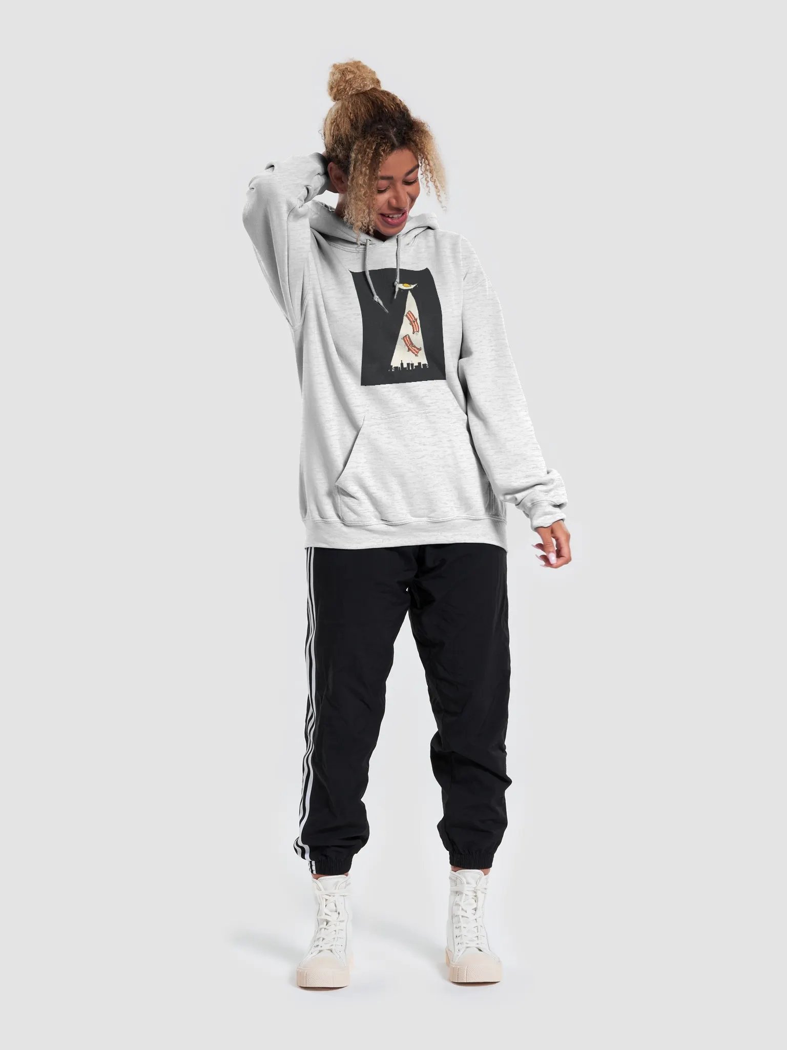 Bacon Abduction Hoodie product image (59)