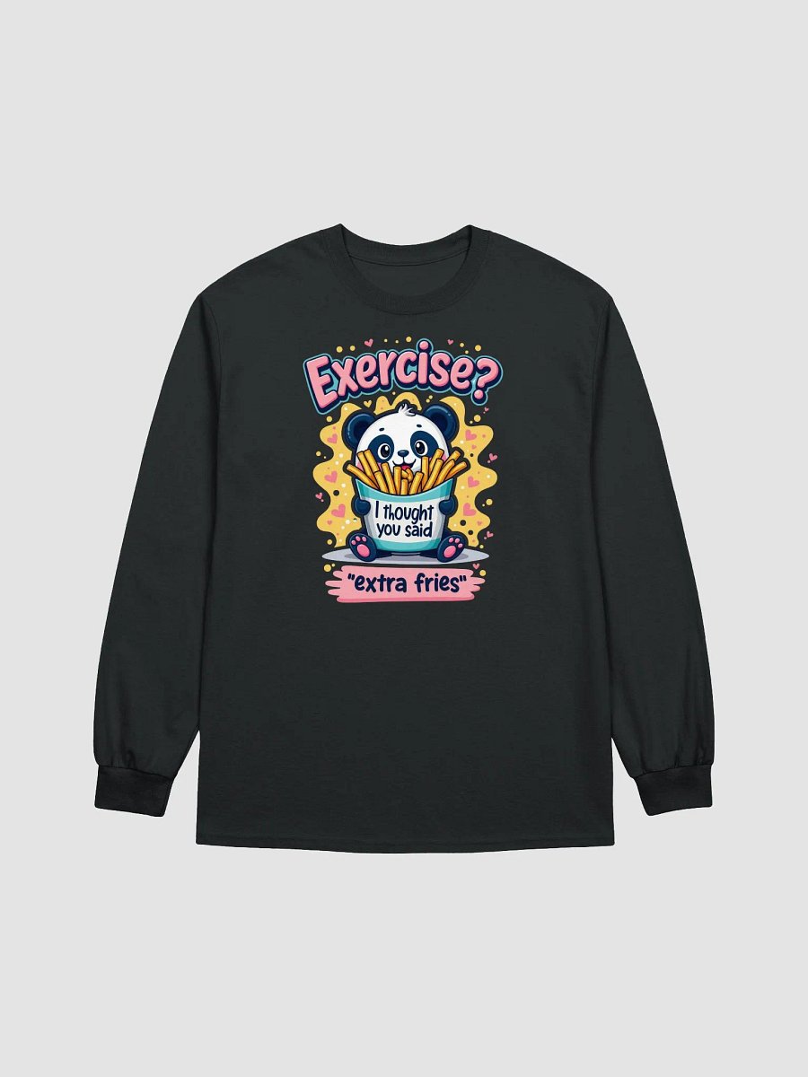 Extra Fries Panda Long Sleeve Tee product image (11)