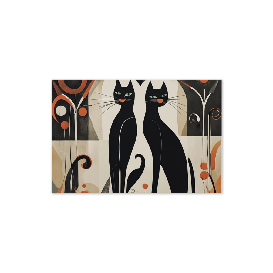 Black & Orange Love Cats product image (5)