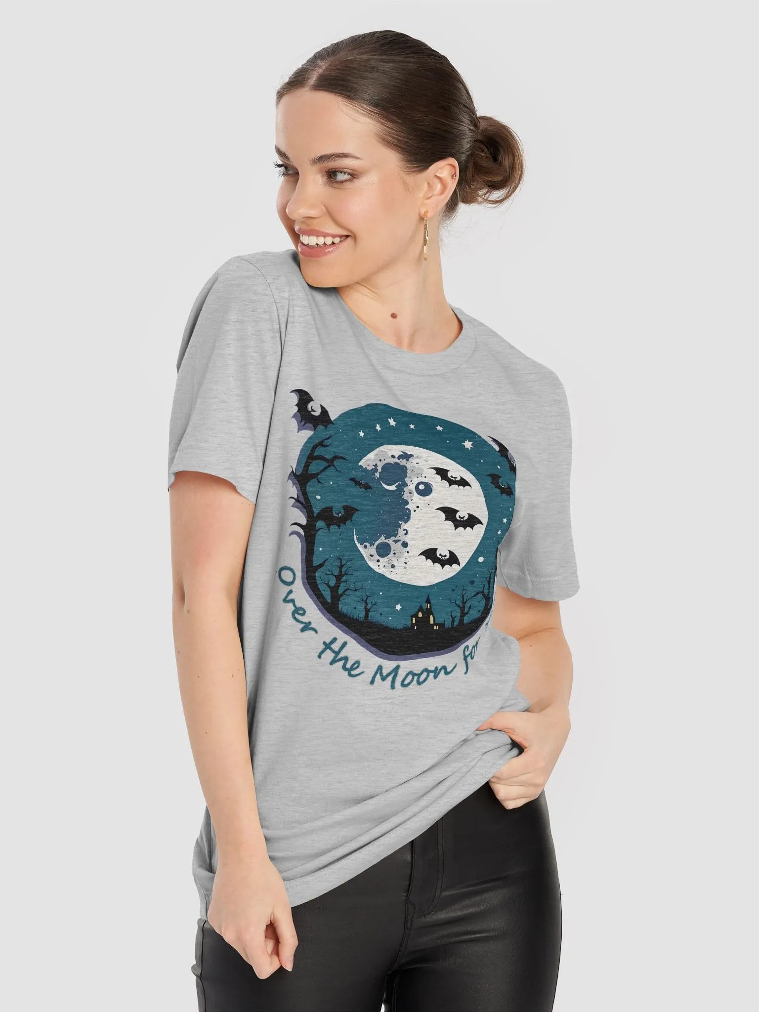 “Over The Moon for You” t-shirt, Halloween theme, Halloween spirit product image (8)