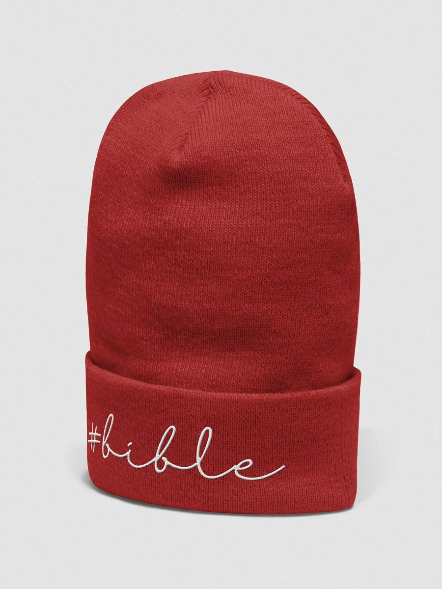 Hashtag Bible Embroidered Beanie product image (4)