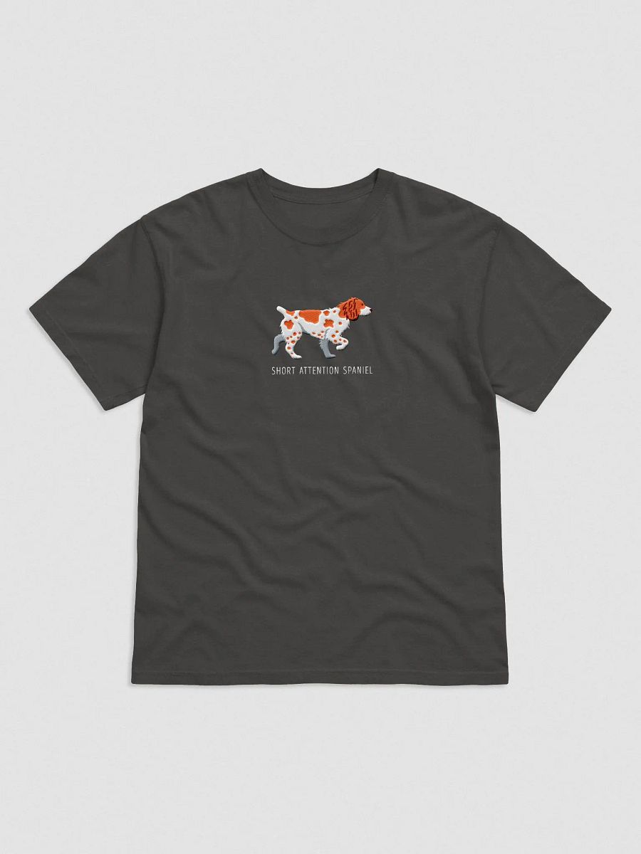 Short Attention Spaniel T-Shirt(Embroidered) of a Brittany Spaniel product image (4)