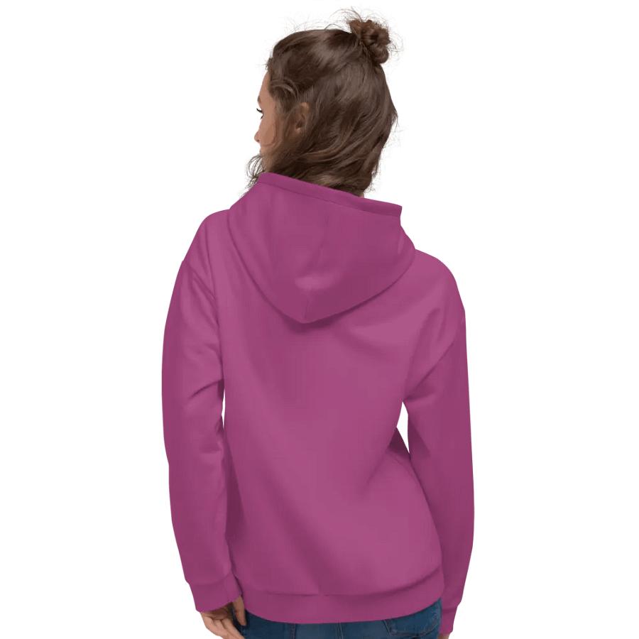 Plain Plum Purple True Summer Unisex Recycled Polyester Heavyweight Premium Hoodie by Treasure Pie product image (10)