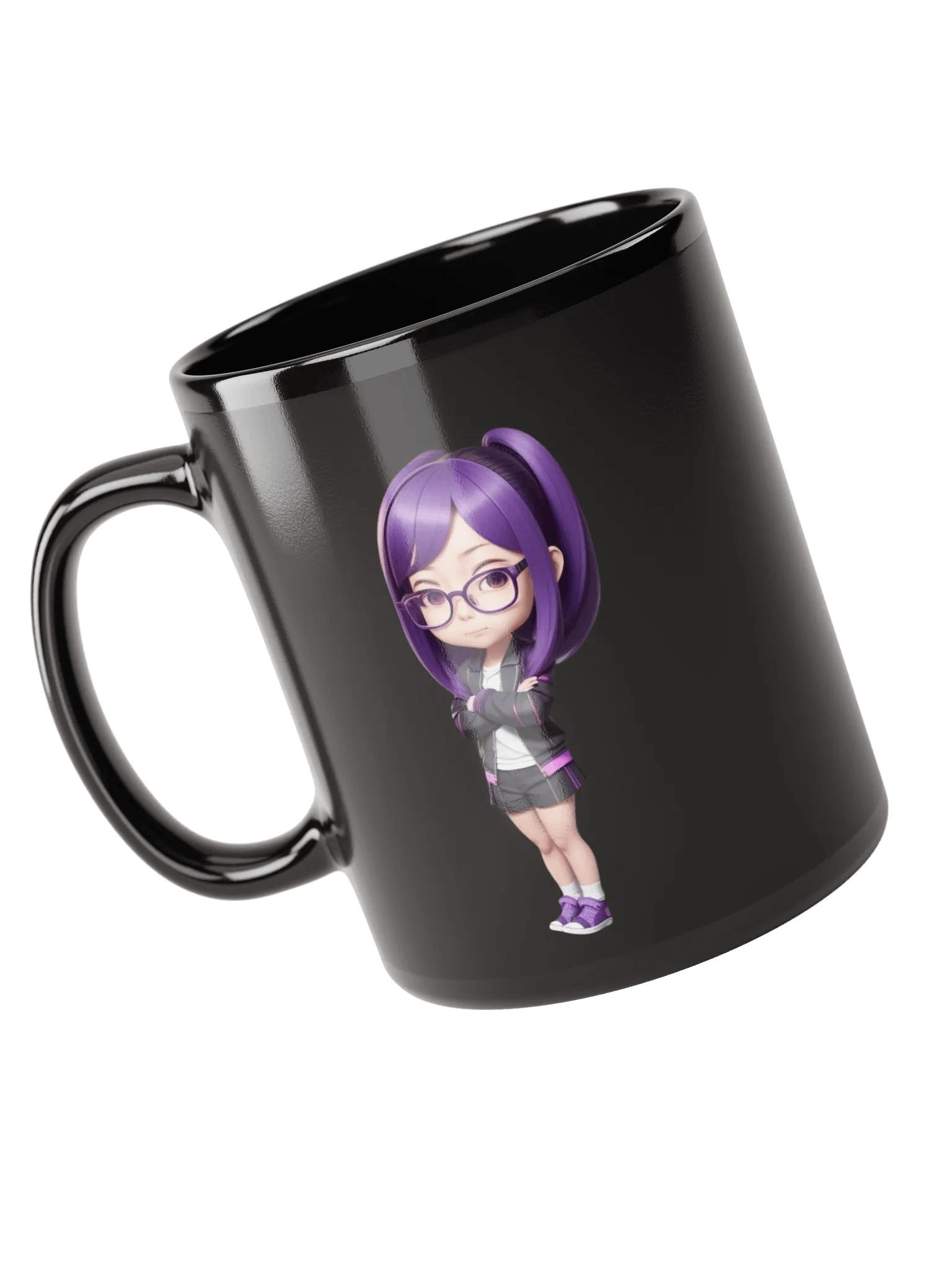 (PURPLE CHIBI) K Black Mug product image (3)