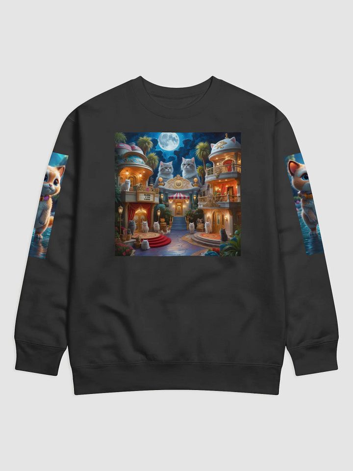 Long sleeve kitty cat sunflower a sweater product image (1)
