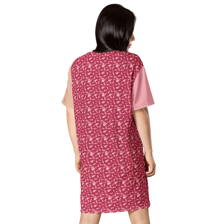 Cherry Blossoms on Magenta Women's T-Shirt Dress product image (2)