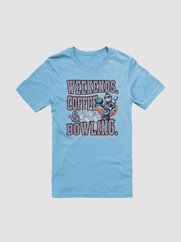 Weekends Coffee And Bowling Vibes Retro T-Shirt product image (37)