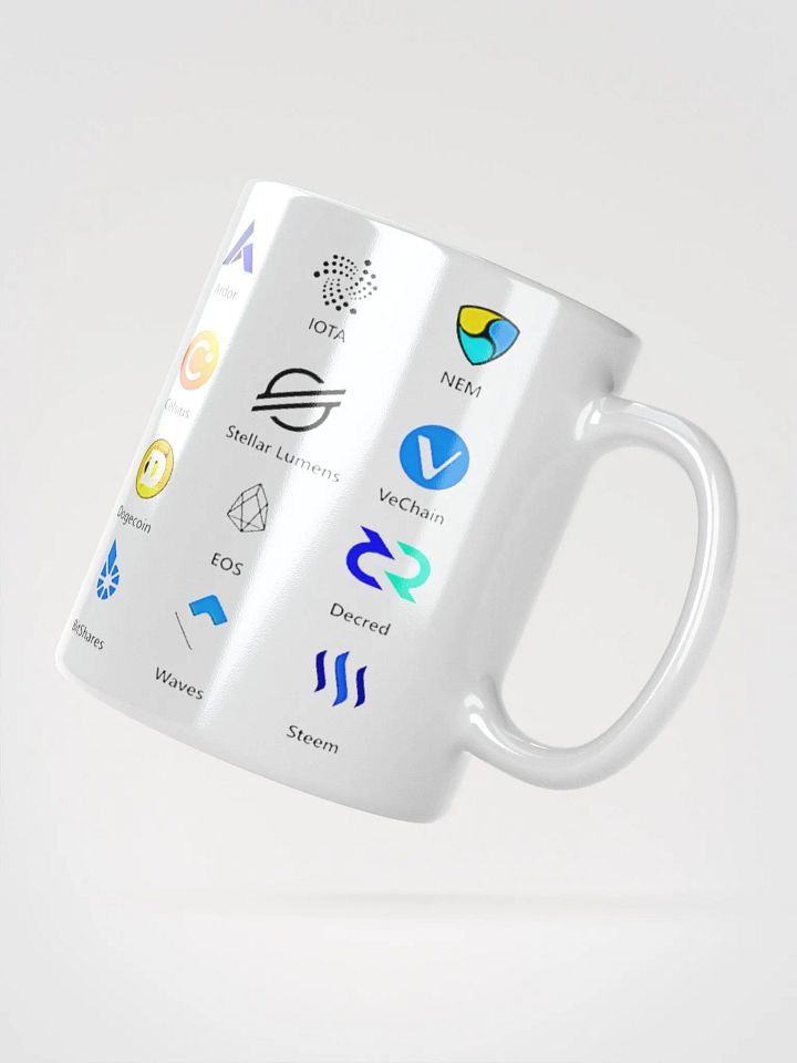 Cryptocurrency Logos Mug, Top Ranking Crypto Symbols Coffee Mug product image (3)