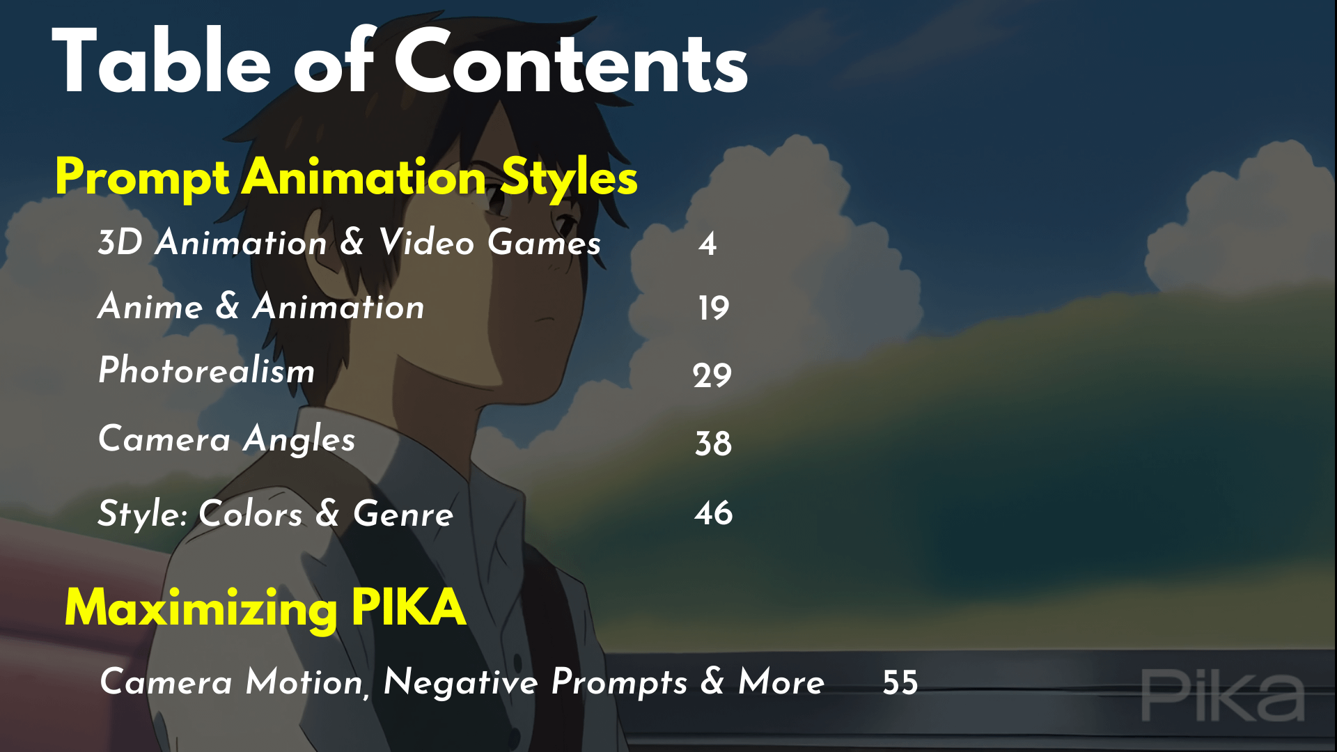 PIKA Labs Amazing Prompts Guide! - 20+ Animation Styles product image (3)