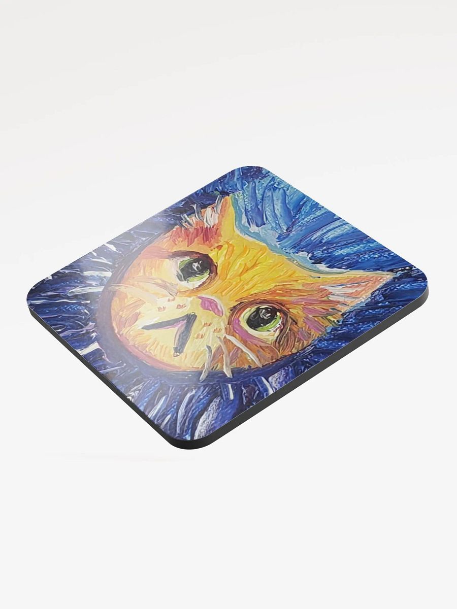Tiny Orange Cat Oil Painting Coaster product image (3)