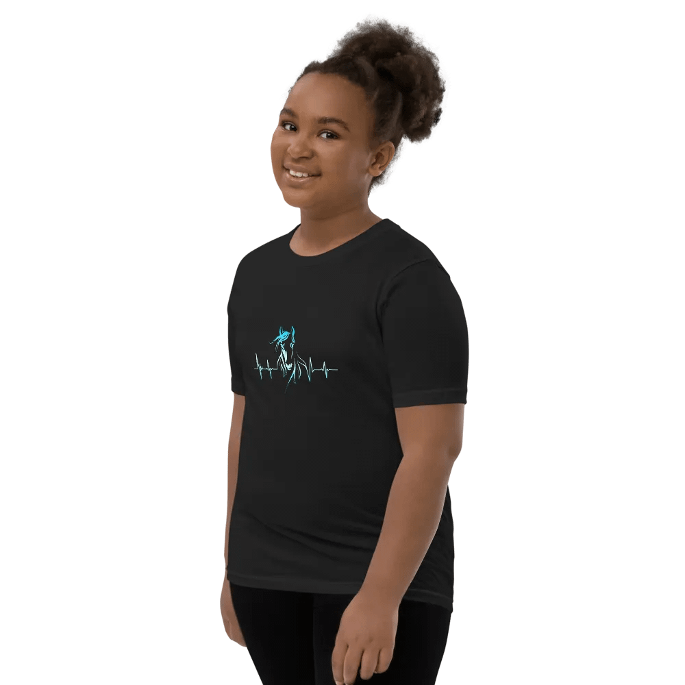 Horse Heartbeat Bella+Canvas Youth Short Sleeve T-Shirt product image (3)