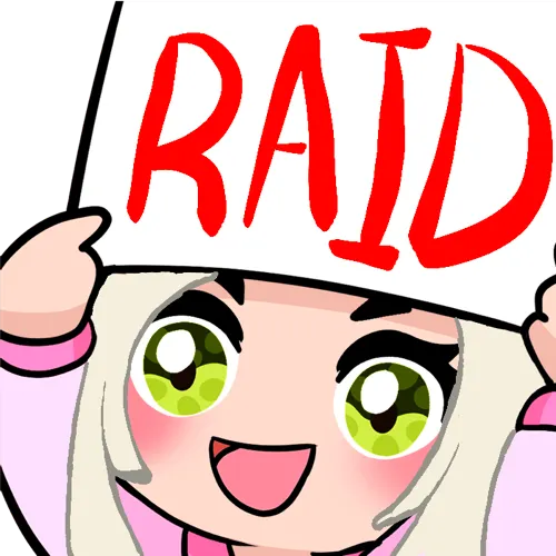 Raid Emote - Blonde Hair, Fair Skin, Green Eyes product image (1)