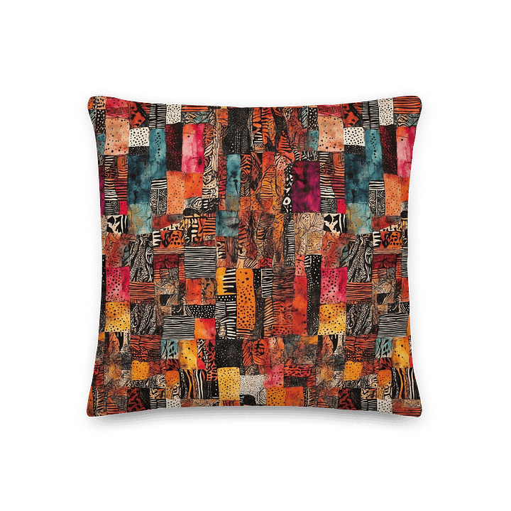 Vibrant Patchwork Paradise Pillow product image (1)