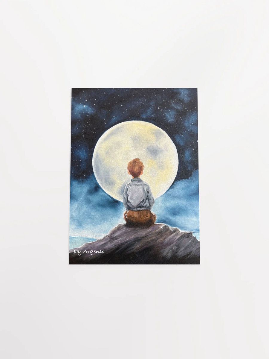 Boy and the Moon Print product image (4)