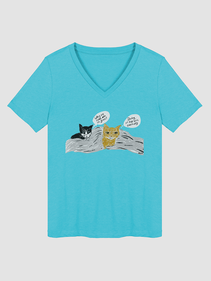 Kitties Thoughts on Men V-neck tee product image (7)