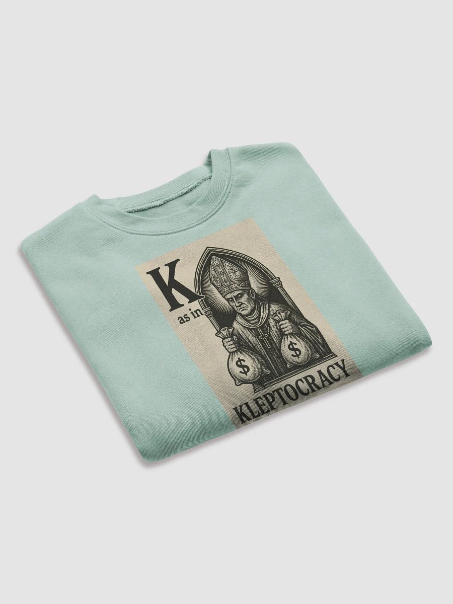 K as in kleptocracy fleece crop t-shirt product image (31)
