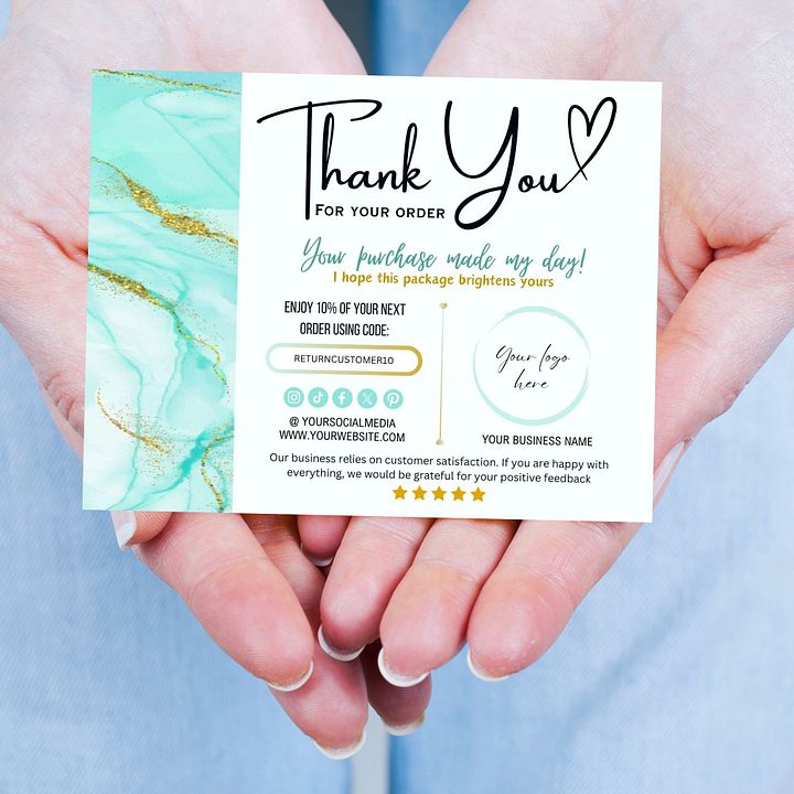 Marina - Thank You Card Template product image (2)