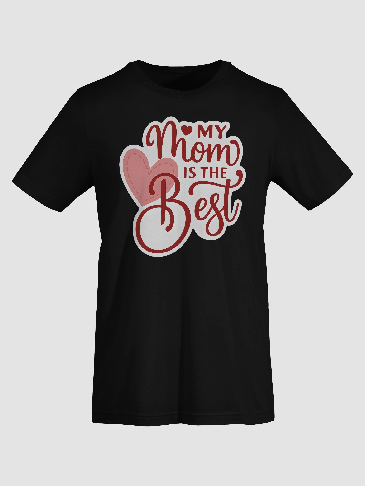 My Mom is the Best T-Shirt | Heart & Script Font Mother’s Day Tee | Cute Hand-Lettered Mom Gift product image (7)