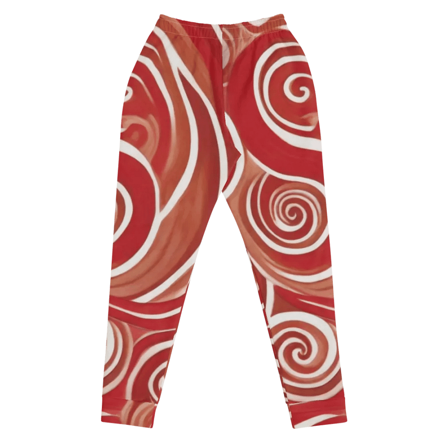 Funky Cherry Swirls Liquid Tie-Dye Women's Joggers product image (8)