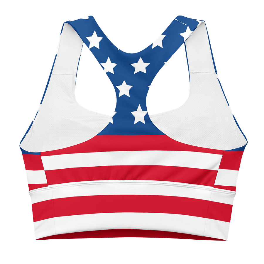Starry Stripes Recycled Sports Bra product image (2)