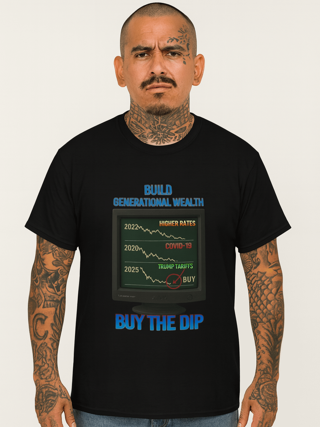 Build Generational Wealth Tee – "Buy the Dip" CRT Edition product image (1)