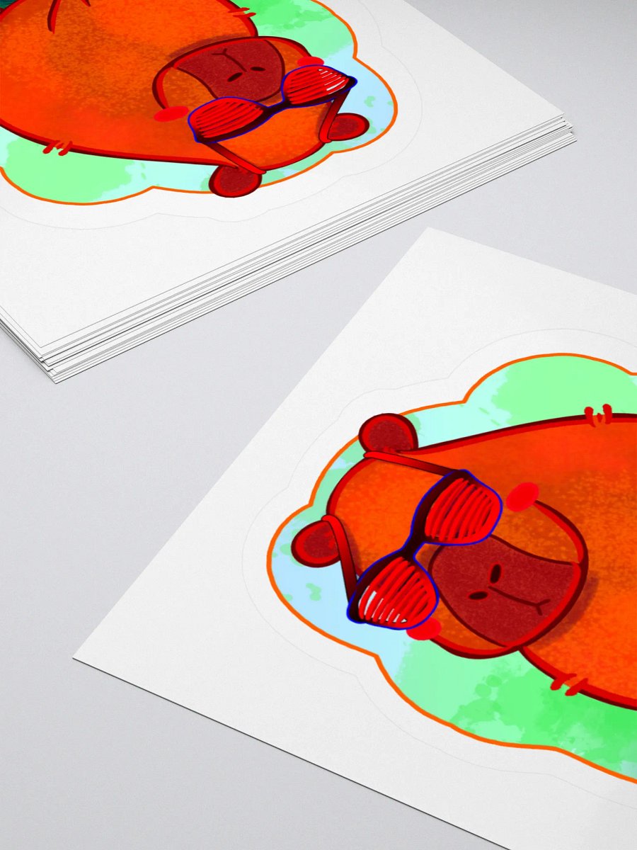 Capy Sun Sticker product image (10)