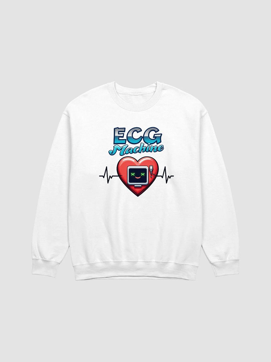 Smiling Heart ECG Machine Crewneck product image (3)