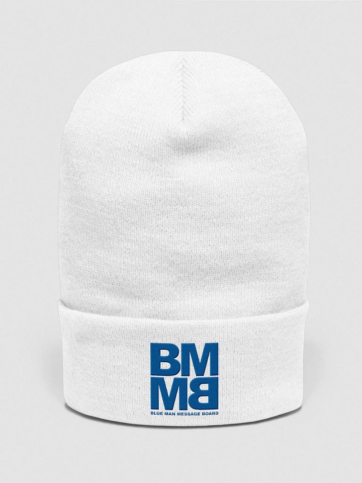Blue Man Message Board Logo Embroidered Beanie product image (1)