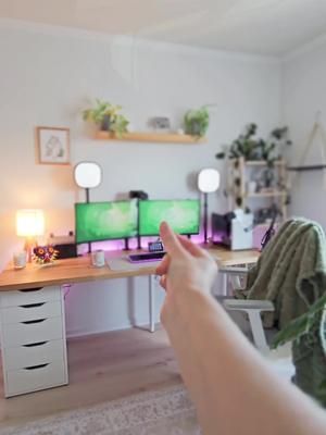 desk upgrade ✨️ #cozy #zelda #desk #deskinspo #cozyroom #streamer #streamroom #newdesk #cozyvibes #transition #cozygamer 