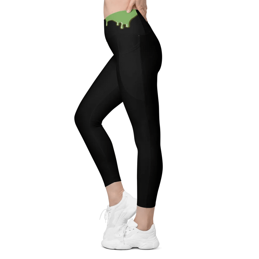 Sun-Protected Crossover Leggings with Pockets product image (5)