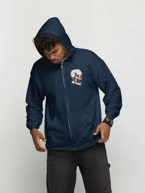(2 sided) Anxiety zip hoodie product image (7)