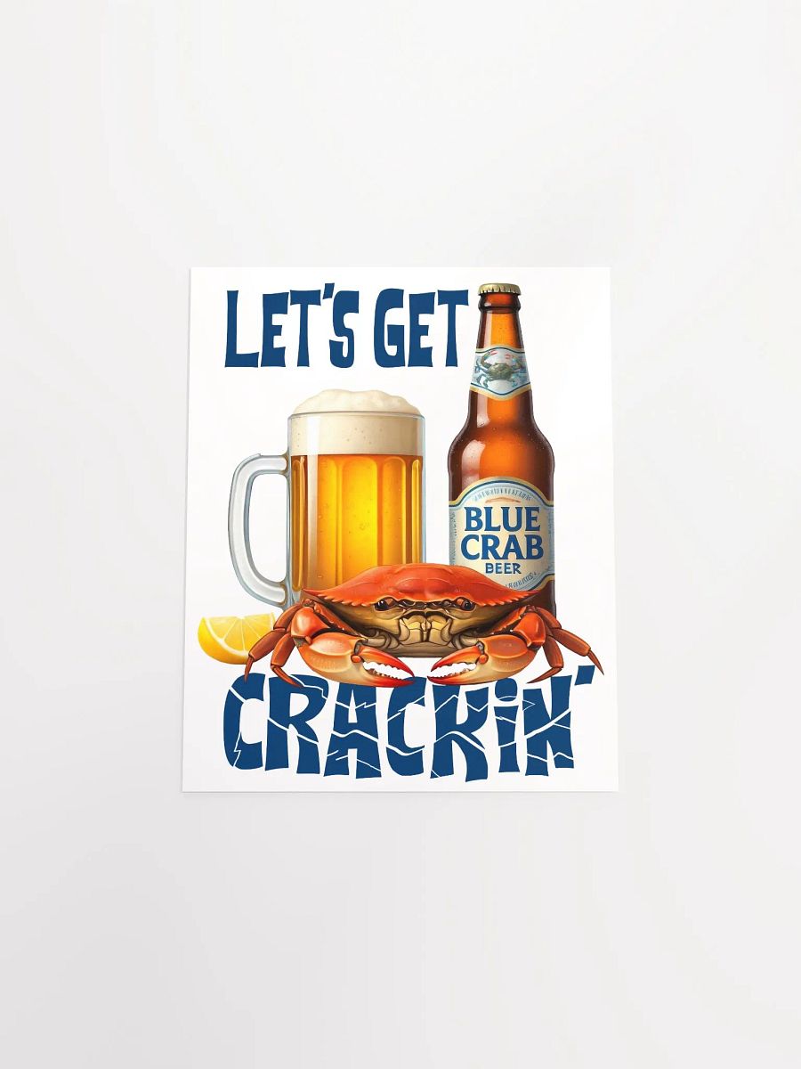 Let's Get Crackin' Crab and Beer Print product image (14)