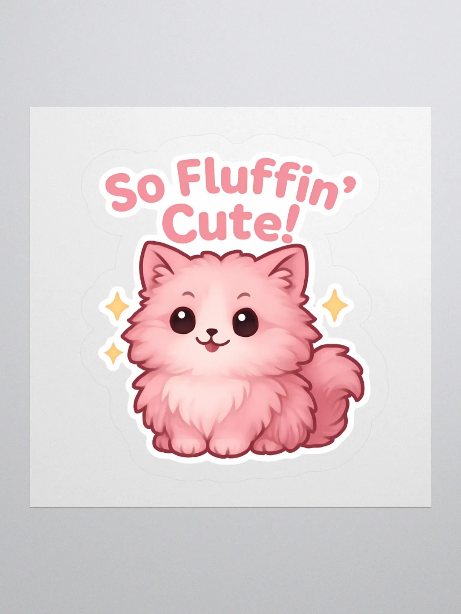 So Fluffin' Cute! Kiss Cut Sticker product image (2)
