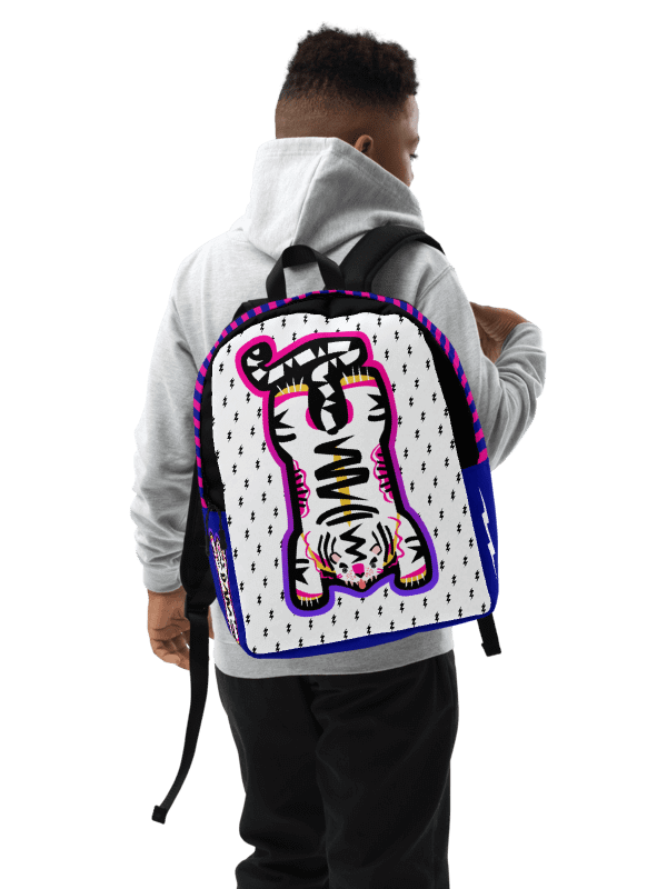 Pink & Blue Tiger Backpack - Electric Tiger Club product image (1)